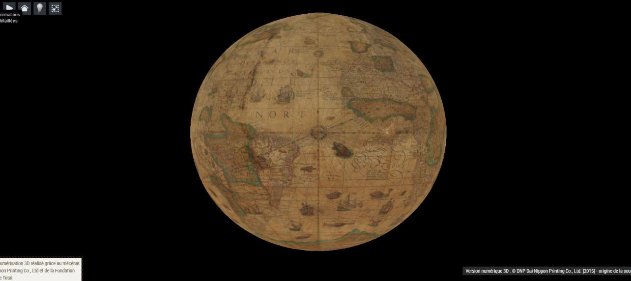 Globe Terrestre, De Jodocus Hondius | BnF - Site Institutionnel